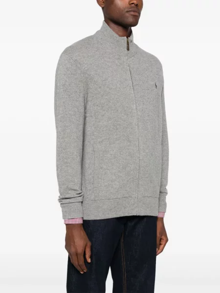 Košulja Polo Ralph Lauren s vezom siva