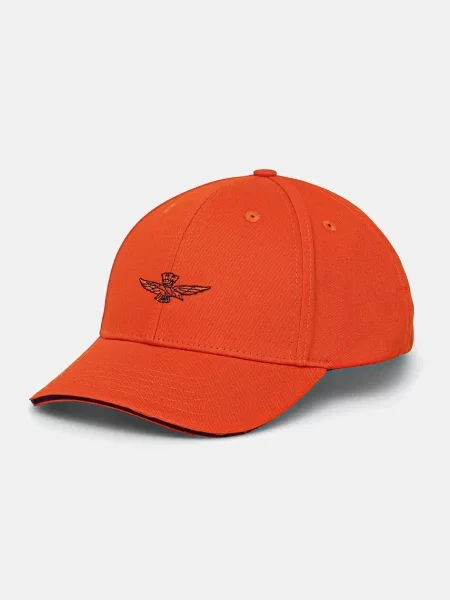 Шапка с козирка Aeronautica Militare с апликация оранжево