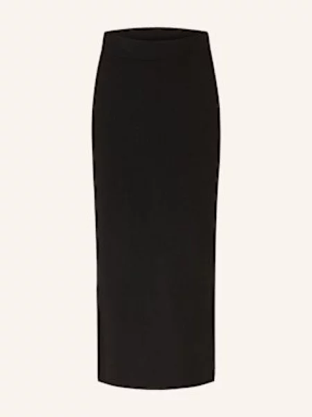 Mrs & Hugs Spódnica Z Dzianiny schwarz czarna