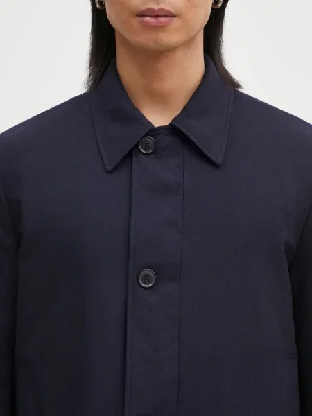 Geacă Paul Smith de lână albastru