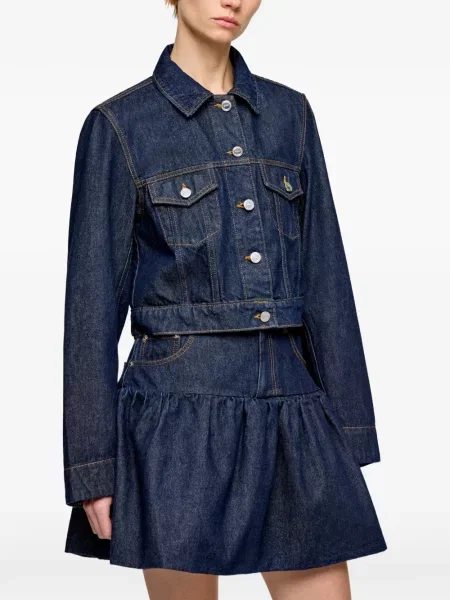 Geacă de blugi Ganni albastru