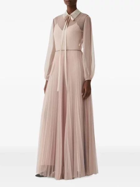 Gulerat rochie maxi Fabiana Filippi din dantelă