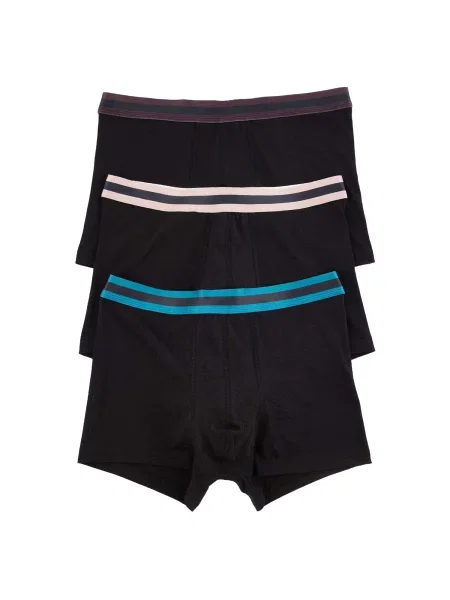 Trendyol Boxeri ecru / azuriu / gri taupe negru