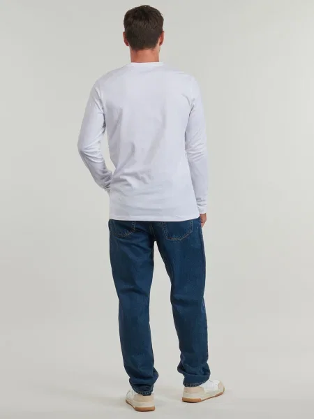 Tricou cu mânecă lungă Boss alb