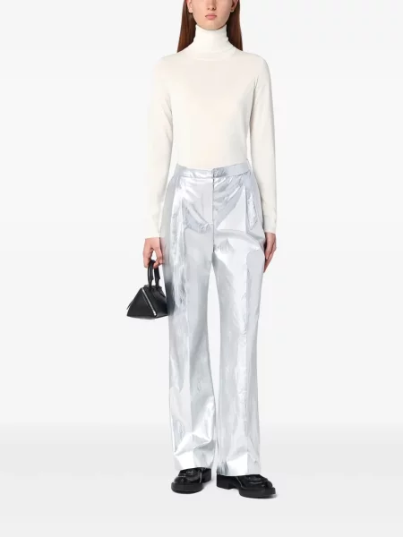 Pantaloni The Garment argintiu