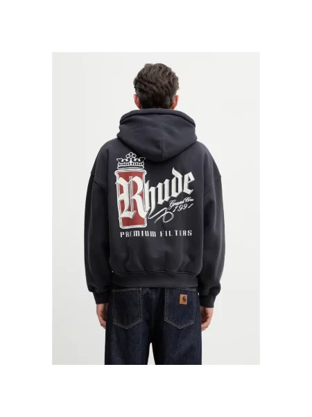 RHUDE Fumar 91 bluza rozpinana czarna