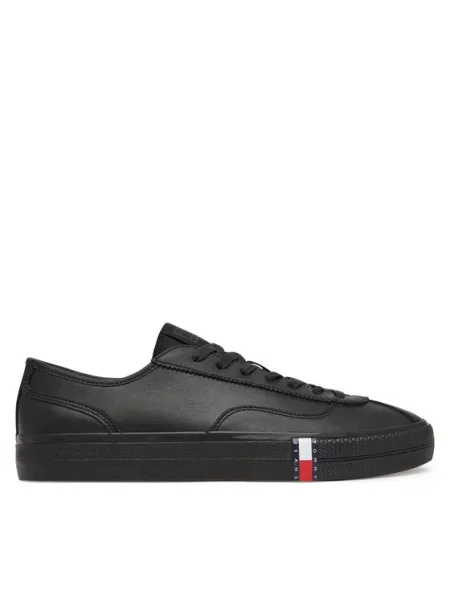 Tommy Jeans Superge Archive Leather črna