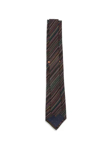Cravată Paul Smith cu model pepito negru