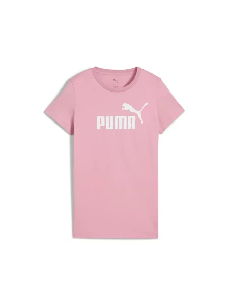 Scurt tricou Puma cu mâneci scurte cu autograf roz