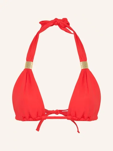 Heidi Klein Trójkątny Stanik Bikini Petalia rot czerwone