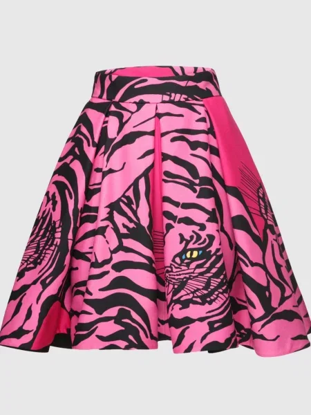 Спідниця з вовни і шовку Valentino рожева