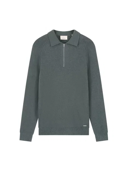 Dzianinowy sweter Dstrezzed z okrągłym dekoltem zielony