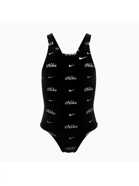 Gyerek egyrészes fürdőruha Nike Hydrastrong Multi Pr jet black. Méret: XS fekete
