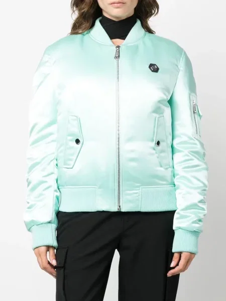 Kurtka bomber Philipp Plein niebieski