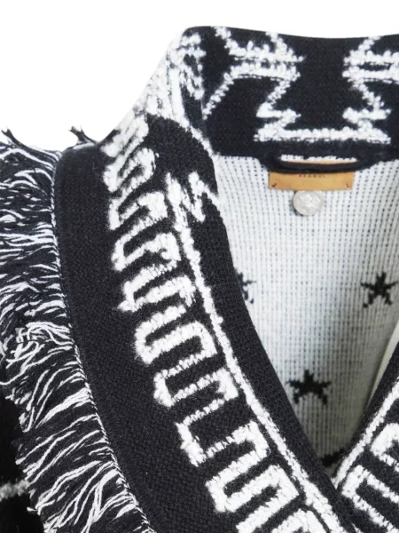 Cardigan Alanui cu franjuri negru