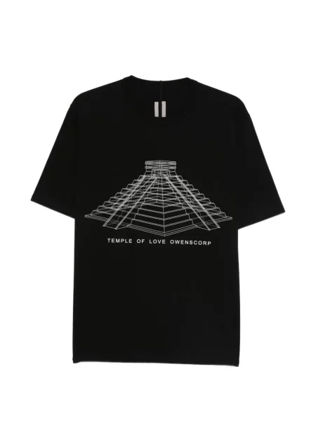 Tricou Rick Owens cu decolteu rotund negru