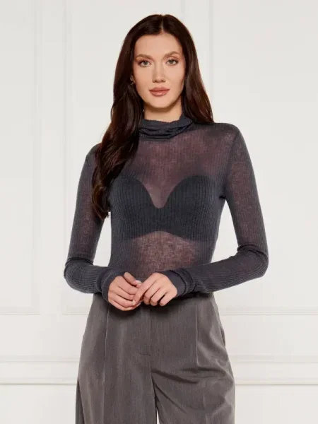 Pulover Patrizia Pepe de lână gri