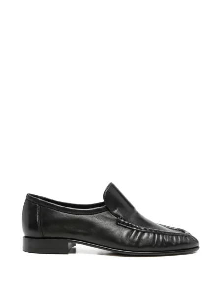 Pantofi loafer The Row cu volane negru