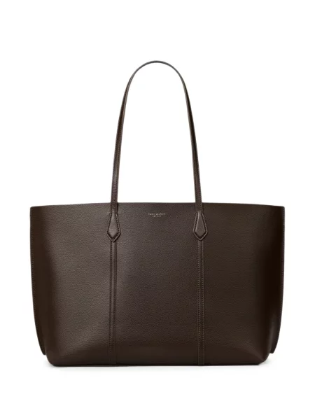 Geantă shopper Tory Burch din piele maro