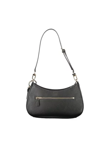 Lniana torebka Guess czarna