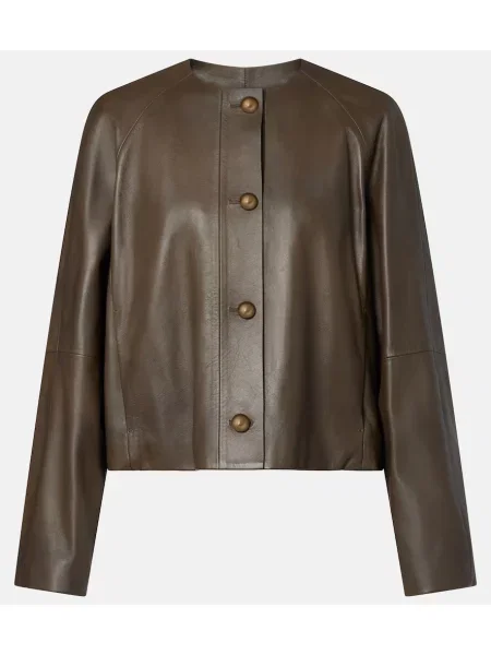 Geanta de piele Max Mara maro