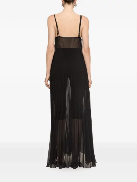 Lung top Nissa negru