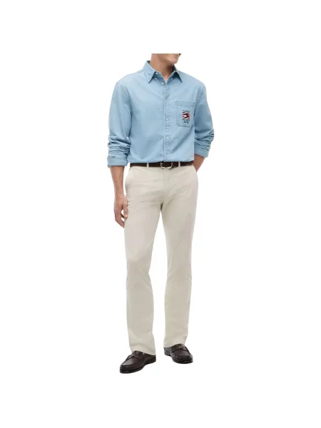 Nohavice Tommy Hilfiger béžová