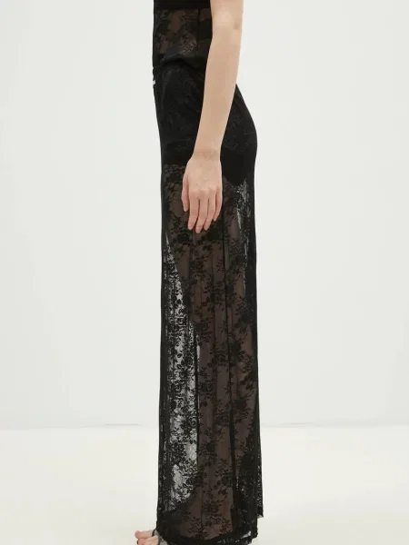 KSUBI fustă Veneda Slip maxi evazati negru