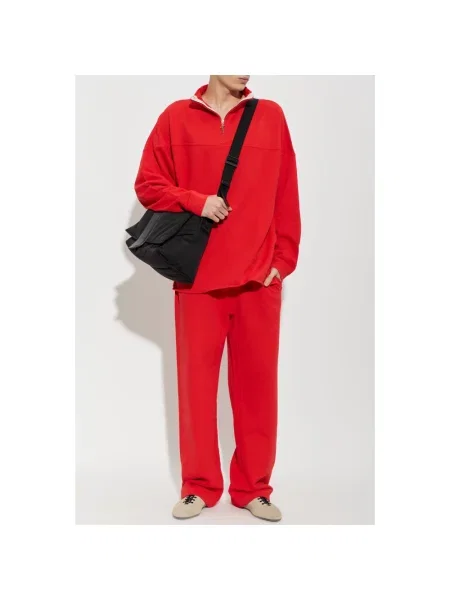 Sweter z golfem Jacquemus do golfa czerwony