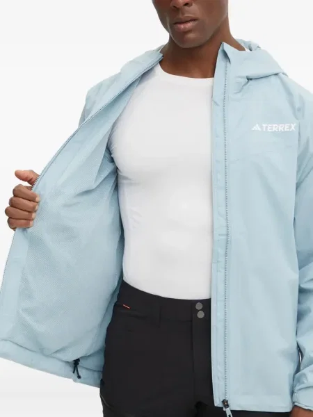 Trening Adidas alergare cu glugă cu broderie gri
