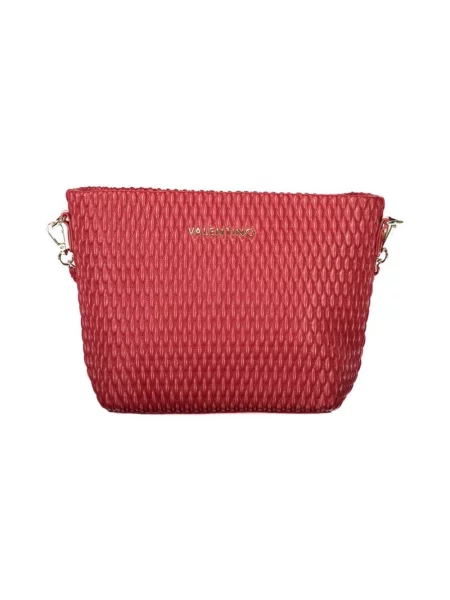 Lniana torebka crossbody Valentino By Mario Valentino czerwona