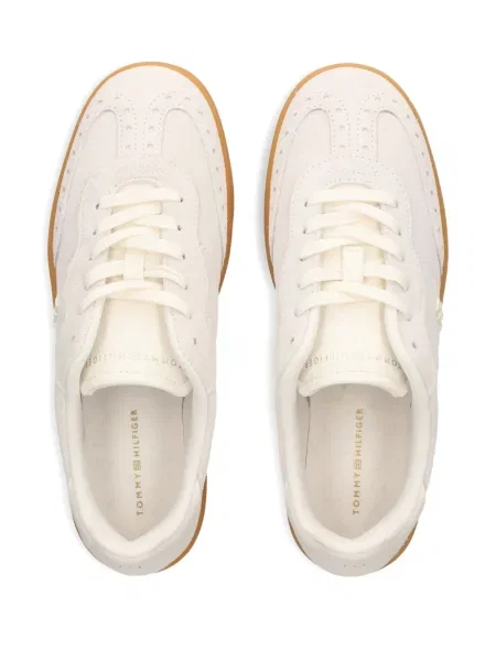 Sneakerși Tommy Hilfiger din piele de căprioară