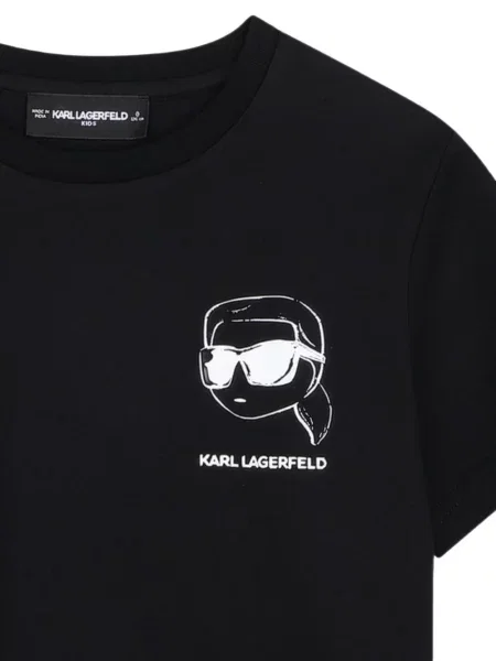Koszulka dziecięca Karl Lagerfeld czarna