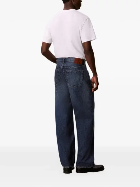 Blugi Calvin Klein cu autograf albastru