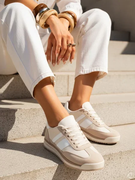 Sportowe sneakersy RAVIOS Dstreet beżowe