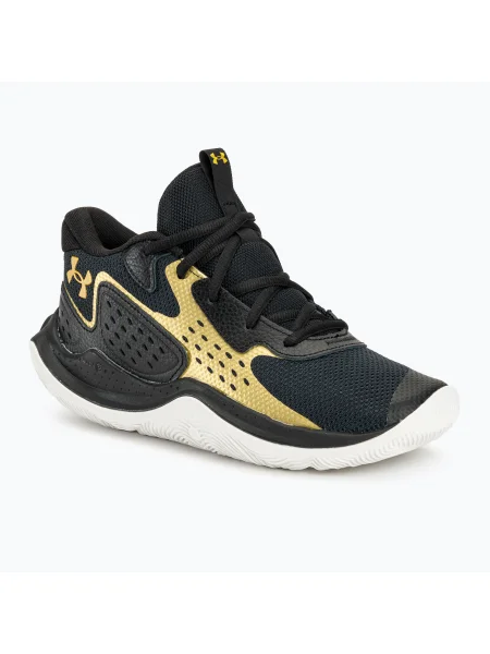 Баскетболни обувки Under Armour Jet 23 black/metallic gold/metallic gold черно