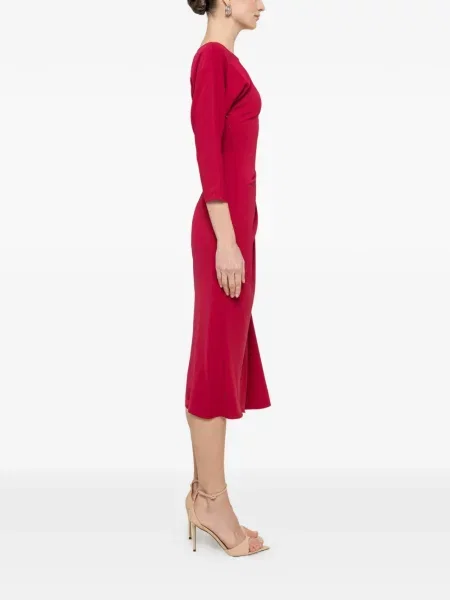 Rochie midi Nissa de costum roșu