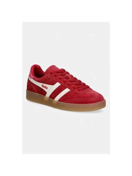 Sneakersy Gola skórzane czerwone