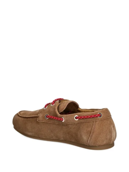Pantofi loafer Love Moschino din piele de căprioară maro