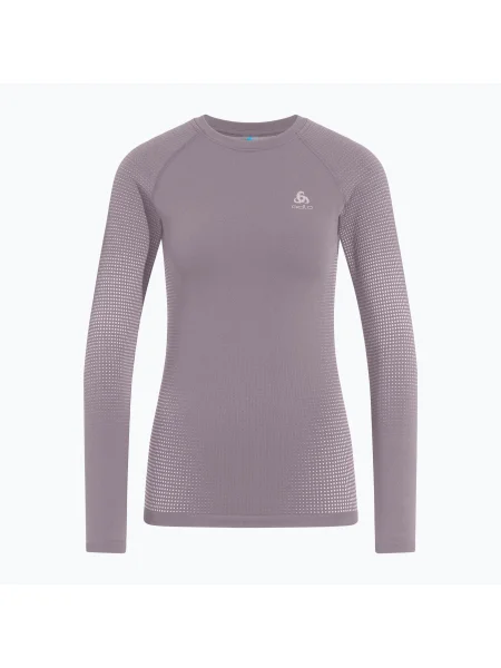 Tricou mânecă lungă Odlo cu decolteu în U gri