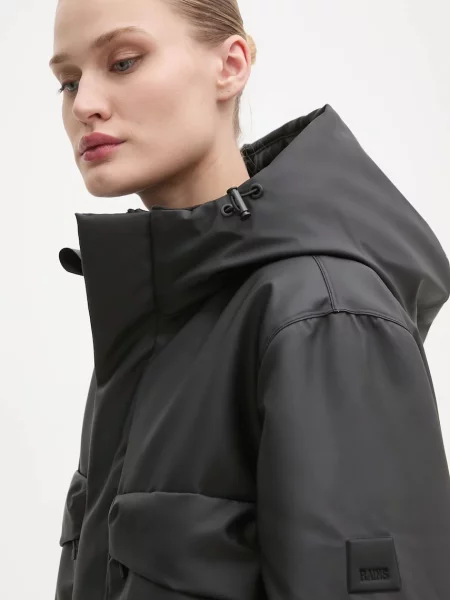 Rains Яке Askim Long Insulated Cargo Jacket черно
