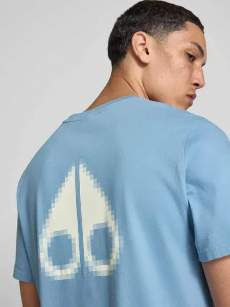 T-shirt z nadrukiem z logo Moose Knuckles
