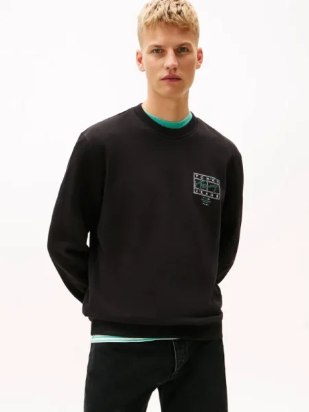 Tommy Jeans Hanorac | regular fit negru