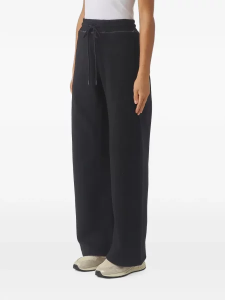Pantaloni Max Mara alergare cu cordon negru