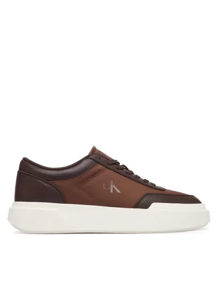 Calvin Klein Sneakers Chunky Cups Laceup Ox Mix Mat maro