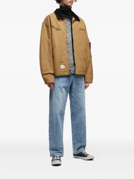 Geacă Alpha Industries cu broderie cu buzunare la mânecă