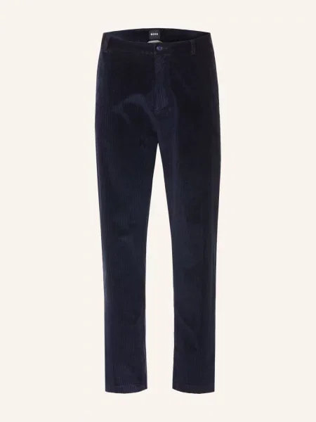 Boss Kordové Kalhoty Kane Extra Slim Fit tmavě modrá