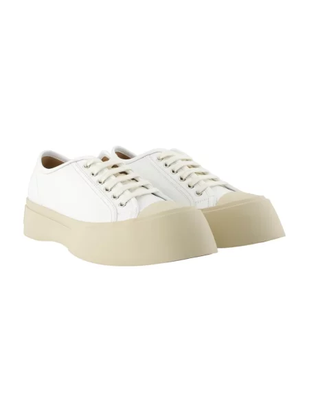 Sneakersy Marni skórzane białe