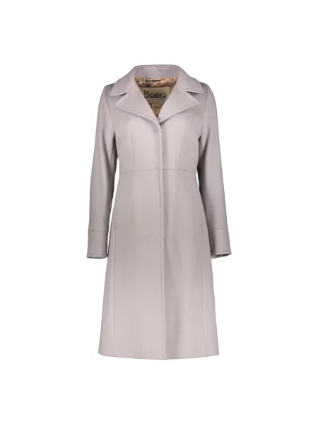 Płaszcz Herno wełniany elegancki szary