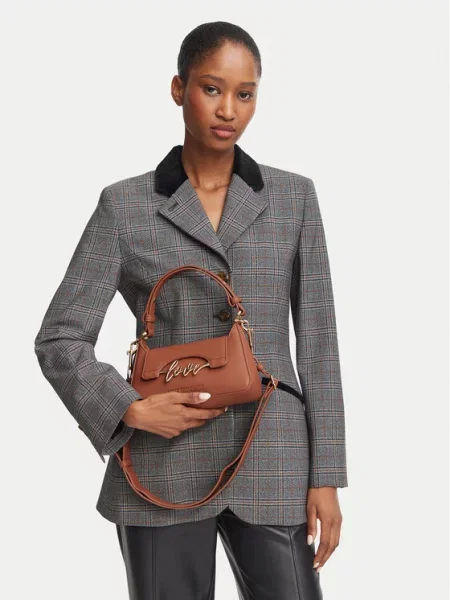 Τσάντα LOVE MOSCHINO καφέ